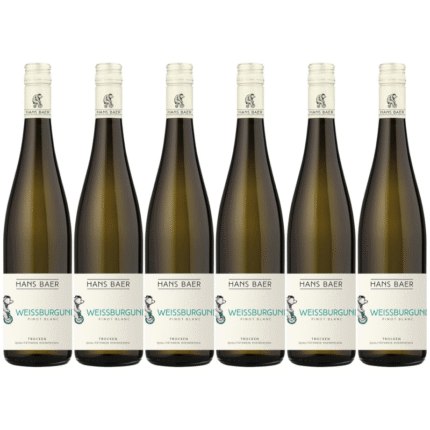 Hans Baer – Weißburgunder Trocken – Weißwein – Qualitätswein aus Rheinhessen, Deutschland (6 x 0,75 l)